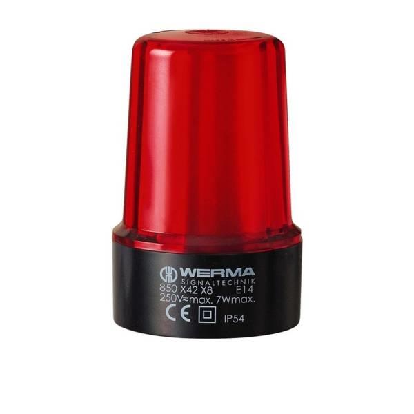 850.042.08 Werma  Permanent Beacon 850  [black] 12-250v for E14 bulb IP54 Base Mounting